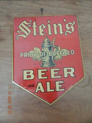 Vintage Steins Pride Of Buffalo Beer And Ale Sign Old