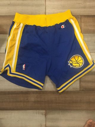 Vintage 90s Era Authentic Golden State Warriors Shorts Medium Champion