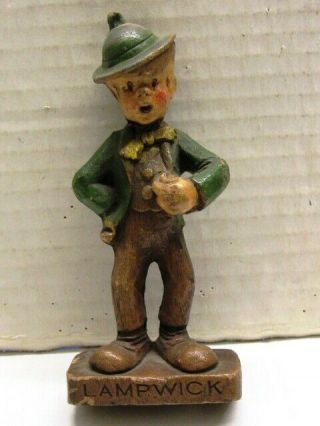 1940 Multi - Products Chicago Walt Disney Lampwick Pinocchio 5 - 1/2 " Syroco Figure