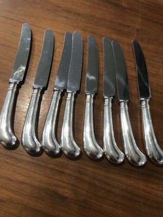 8 Pc.  Sheffield Cutlery England Pistol Grip Dinner Knives 8 1/2” - Bs Ltd