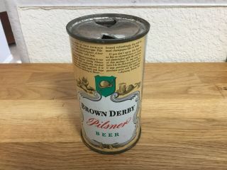 Brown Derby Beer (42 - 32) Empty Oi Flat Top Beer Can: Salem,  Salem,  Or