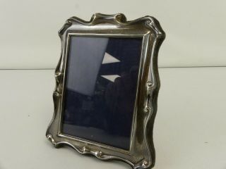 (ref288bg) Vintage Solid Silver Hallmarked Photo Frame Aperture 6.  5cm X 9cm