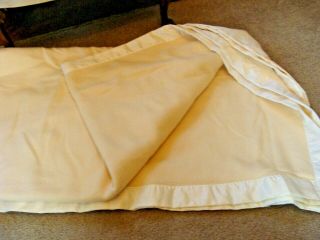 Vintage Wool Blanket Ivory Cabin Cottage Early ' s Witney 96 