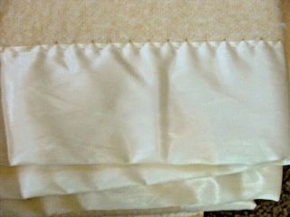 Vintage Wool Blanket Ivory Cabin Cottage Early ' s Witney 96 