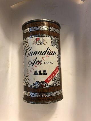 Canadian Ace 12 Oz Flat Top Beer Can Canadian Ace Brewing Chicago,  Il Usbc 48 - 4