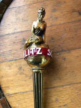 Vintage - NOS - Schlitz Golden Classic Gold Lady Globe Beer Tap Handle Box 2
