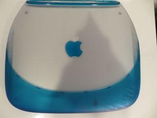 Vintage Blue Apple Ibook G3 M2453 300mhz Clamshell Screen Laptop Computer