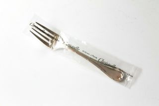 One Christofle Rubans Crosses Bows Silver - Plated Salad Fork 6 1/2 "