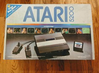 Vintage Atari 5200 Supersystem Console W / Inserts