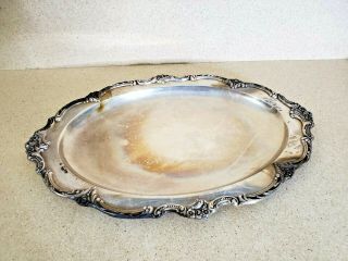 Large Silver Plate Serving Tray Reed And Barton Tara Hall 18  L By 12.  75  W