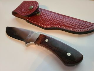 1985 Case Xx R603 Ssp Pawnee Fixed Blade Knife & Belt Sheath