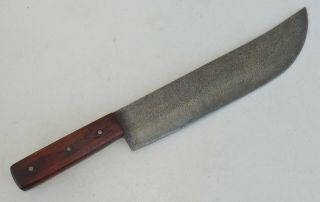 Large Vintage Hand Forged Robert Marek Custom Made Butcher Knife