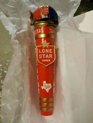 Lone Star Beer Armadillo Texas Tap Handle