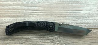 Vintage Cold Steel Voyager 4”knife Made In Japan Tanto Blade W/partial Serrated