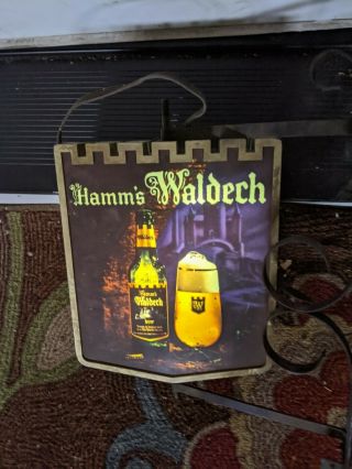 Vintage Hamm ' s Waldech Beer Lighted Sign 2