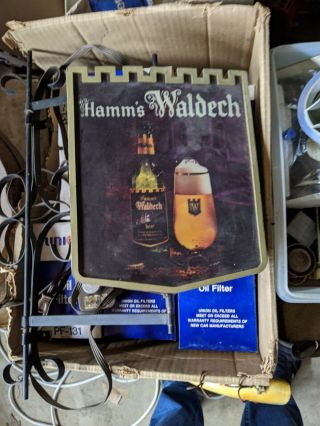 Vintage Hamm ' s Waldech Beer Lighted Sign 3