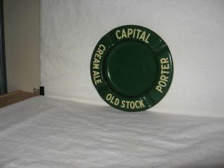 Vintage Capital Beer Ashtray,  The Capital Brewing Co.  Ltd. ,  Ottawa,  On.  (green)