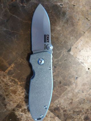 Blade Hq Exclusive Crkt Squid 2490cfti With Flytanium Scale And Backspacer