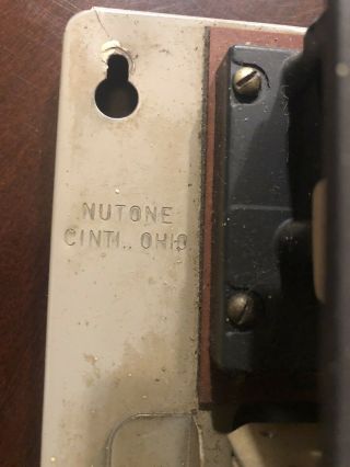 Vintage Nutone Brass Doorbell Door Bell 3 Tube Chimes Note 1970’s 1980’s 70’s 80 3