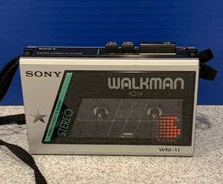 Sony Wm - 11 Vintage 1985 Cassette Player Walkman Wm - 11