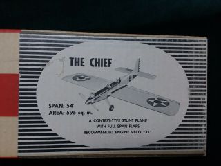 Vintage Veco / Dumas Chief U - Control airplane kit 3