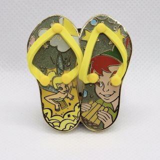 Disney Tinker Bell & Peter Pan Flip Flop Sandal Pin - Le 250 Disneyshopping.  Com