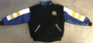 Vintage 1980s Cfl Winnipeg Blue Bombers Mens Xl Heavy Letterman Varsity Jacket