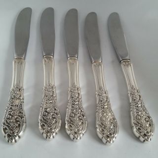 Vintage Florentine Lace By Reed & Barton Sterling Silver Butter Knife 6 1/4 "