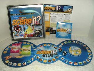 DISNEY PIXAR SCENE IT 2ND EDITION DVD TRIVIA FAMILY GAME COMPLETE 2