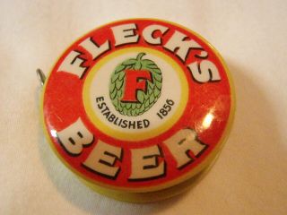 Rare 1919 Fleck’s Beer Sewing Tape Measure Fleckenstein Brewing Faribault Minn