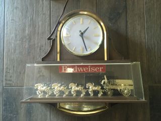 Anheuser - Busch Budweiser Clydesdale Light And Clock