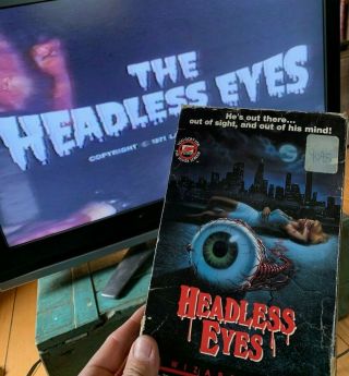 1986 Wizard Video Big Box The Headless Eyes 1971 English VHS Horror Gore VTG 2