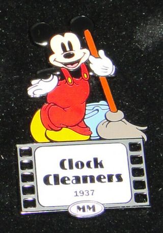 Disney Mickey Mouse Clock Cleaners Film Role Pin Le 100