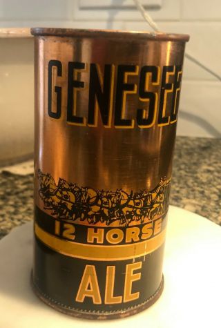 Genesee Flat Top Beer Can 12 Horse Ale - Opening Instructions