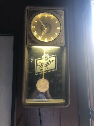 Vintage Miller High Life Beer Advertisement Wall Clock