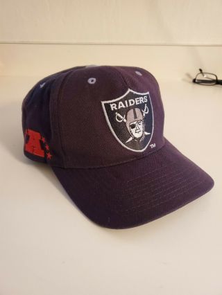 Los Angeles Raiders Vintage Snapback Hat Drew Pearson Cap Graffiti
