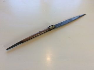 Old Antique Spanish Or French Very Large Navaja Knife Dagger