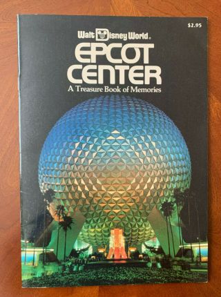 Highly Collectable Epcot Center " A Treasure Book Of Memories " 1989 Walt Disney