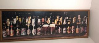 Vintage Imported Beer Glass Advertising Bar Sign Malt Liquor,  Lager,  Scotch Ale