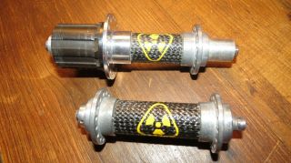 Vintage Nuke Proof Carbon Front And Rear Hubs 32 H Mountain Bike