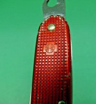 1965 Wenger 93mm Model 1961 Soldier Red Alox Swiss Army Knife