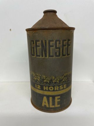 Genesee 12 Horse Ale Quart Cone Top Beer Can - 209 - 18