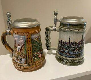 Gerz - Beer Steins - 7 " Tall - Qty Of 2 Steins - You Will Get Both In The Pics