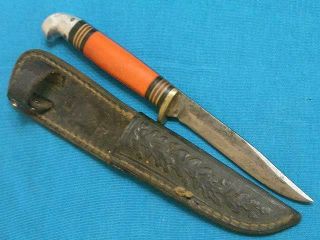 Vintage Western Boulder Co Usa P48a Hunting Skinning Survival Bowie Knife Knives