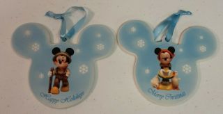 Goebel Disney Disneyana Convention 1995 Mickey & 1994 Minnie Ornament