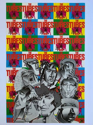 1977 The Tubes Now Promo Punk Rock Poster 24” X 36.  5” Captain Beefheart