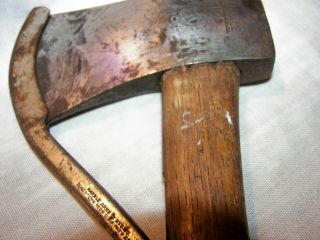 VINTAGE MARBLES NO 6 SAFETY AXE AX HATCHET 1895 PATENT GLADSTONE MICH. 3