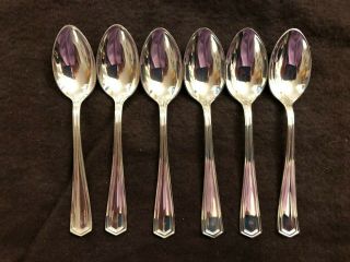 6 Vintage Sterling Silver Demitasse Spoons No Monogram