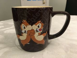 Disney Parks Exclusive Chip And Dale Coffee Mug Fun Quotes