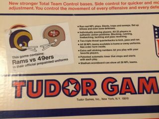 Vintage Tudor Games NFL Electric Football with Rams vs 49ers 3